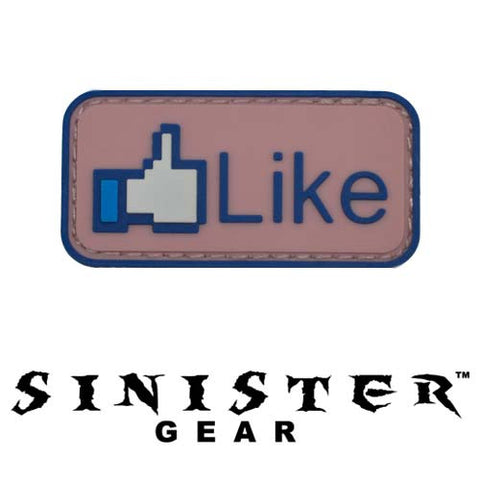 Sinister Gear "Like" PVC Patch - Color