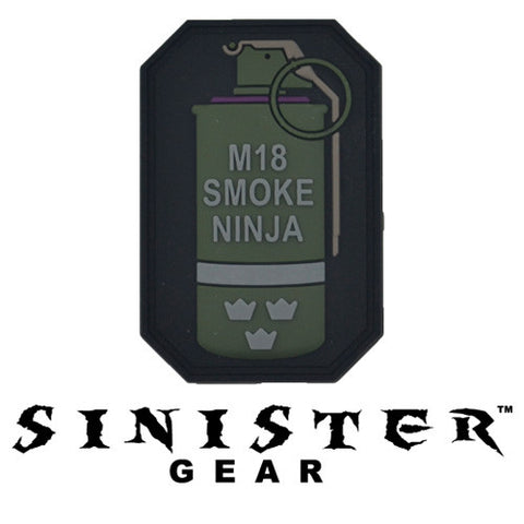 Sinister Gear "Smoke Ninja" PVC Patch - Dark