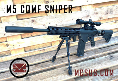 Custom Milsig M5 Valken CQMF Sniper Paintball Gun Package (Semi/Auto)