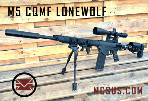 Custom Milsig M5 Valken CQMF Lonewolf Hunter Paintball Gun (Semi/Auto)