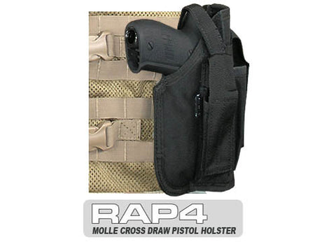 BLACK MOLLE Cross Draw Holster Right Hand Small