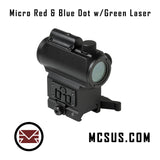 VISM Micro Red & Blue Dot w/Green Laser