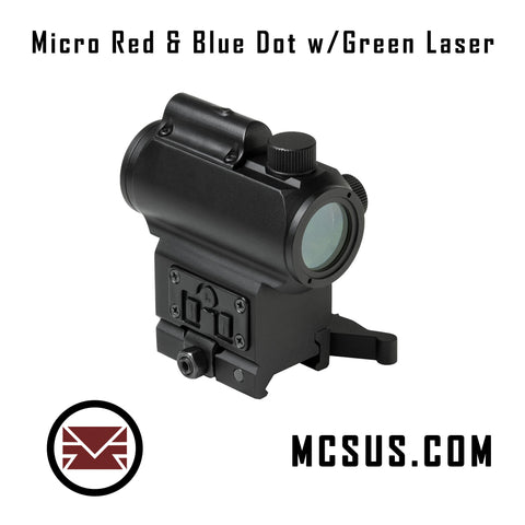 VISM Micro Red & Blue Dot w/Green Laser