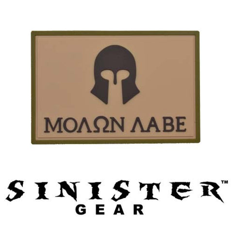 Sinister Gear "Molon Labe (Come and Take)" PVC Patch - Arid