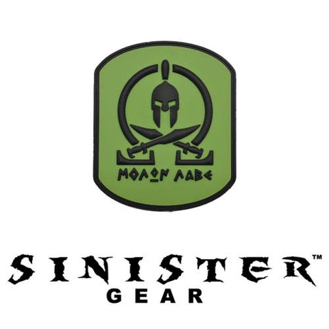 Sinister Gear "Molon Labe (Come and Take) Pendant" PVC Patch - Green