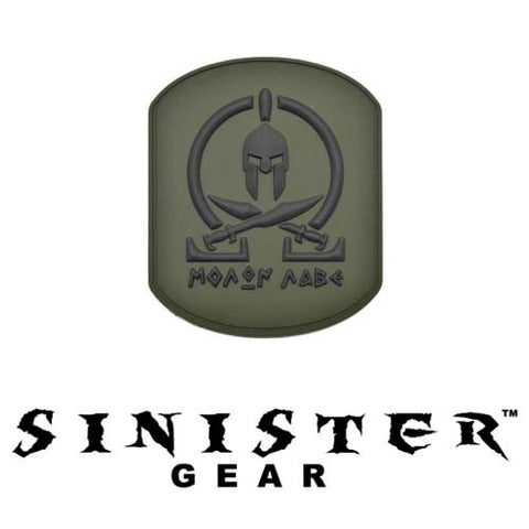 Sinister Gear "Molon Labe (Come and Take) Pendant" PVC Patch - OD