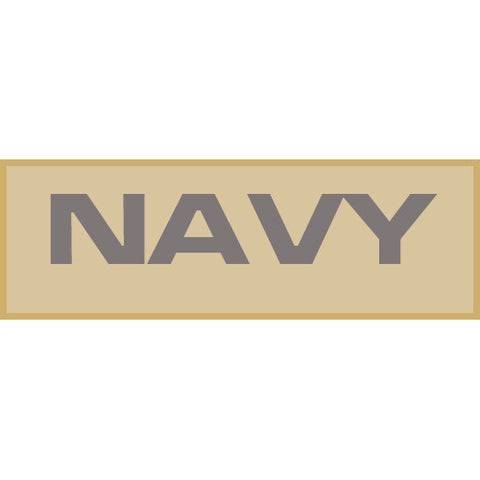 Navy Patch Large (Tan)