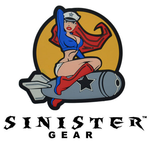 Sinister Gear "Pinup Bomb" PVC Patch - Color