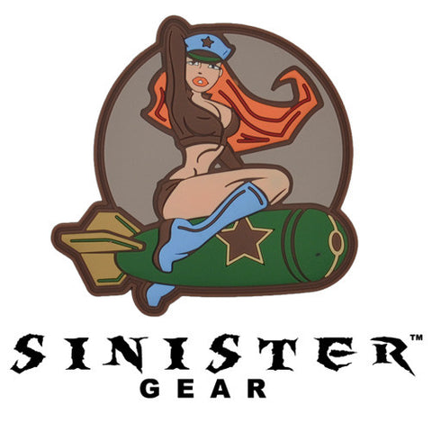 Sinister Gear "Pinup Bomb" PVC Patch - OD