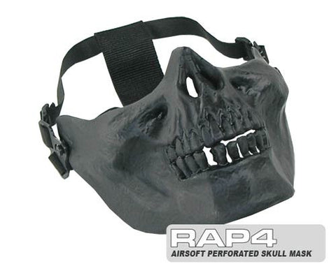 Airsoft Tactical Skull Mask (Black)