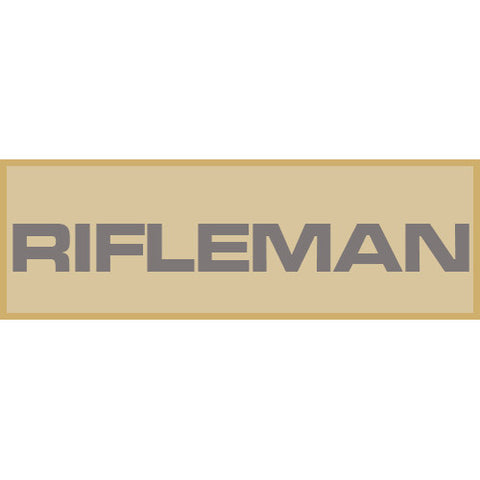 Rifleman Patch Small (Tan)