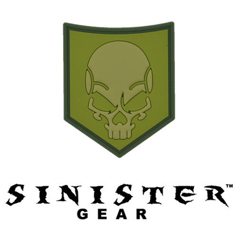 Sinister Gear "SOF Skull" PVC Patch - Green