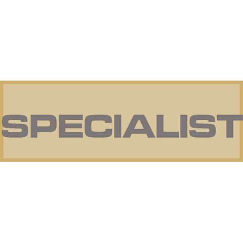 Specialist Patch Small (Tan)