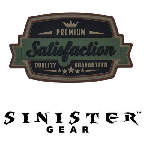Sinister Gear "Satisfaction" PVC Patch - Dark
