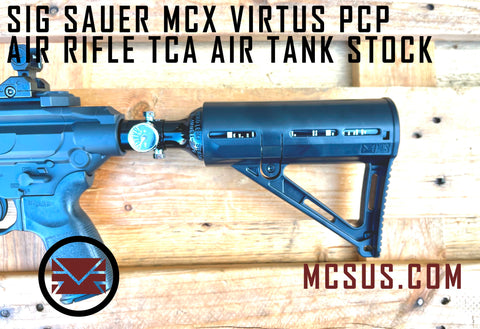 TCA  13ci Air Tank Buttstock For Sig Sauer MCX Virtus Air Rifle (Option To Add Air Tank)