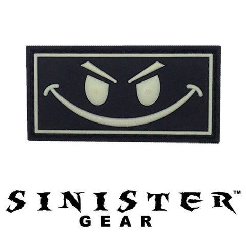 Sinister Gear "Smile" PVC Patch - SWAT (Glows in the Dark)