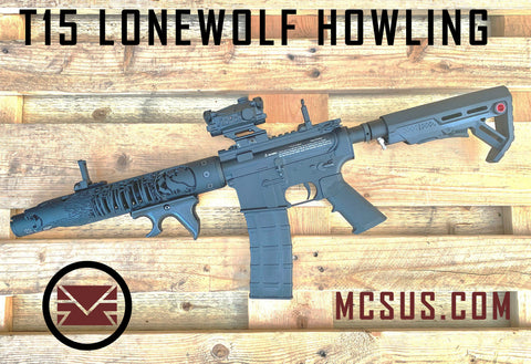 T15 LoneWolf Howling Custom Paintball Gun