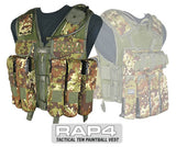 Tactical Ten Paintball Vest, Large Size (MARPAT)