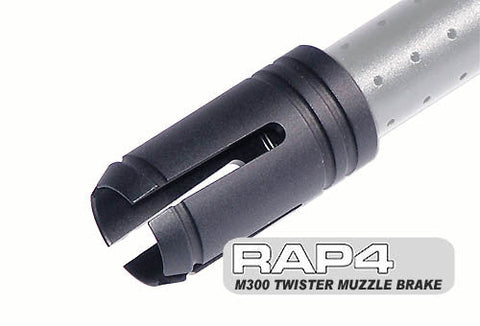 Airsoft M300 Twister Muzzle Brake  (14mm muzzle threads)