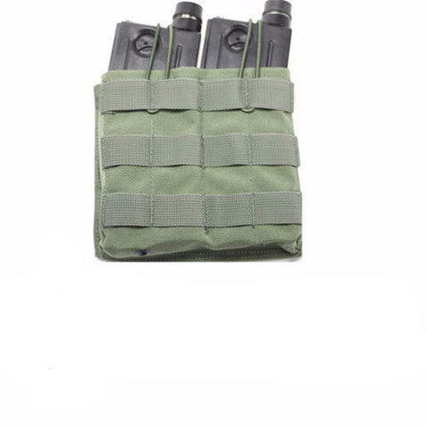 OLIVE DRAB MOLLE Double M4 DMAG & Helix Magazine Pouch