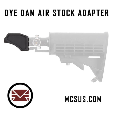 DYE DAM Paintball Gun Buttstock Air Adapter