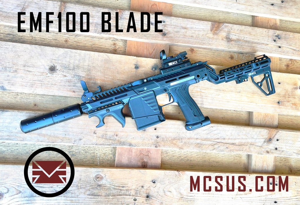 Emf100 Custom MG100 EMF100 Blade Custom Paintball Gun – MCS