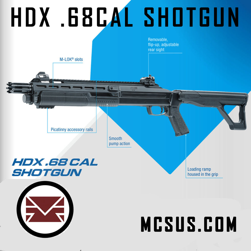 T4E HDX .68 Caliber Paintball Pump Action Shotgun MCS