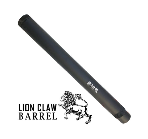Lion Claw Barrel Auto Cocker Thread (22mm Muzzle Threads) Length 3, 4, 5, 6, 7, 8, 9, 10, 11, 12, 13, 14, 15, 16,18, 20 inch)