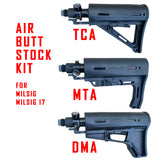 MILSIG Valken M17 M5 Valken CQMF Air Buttstock and Tank Package  (Compatible to 13ci, 15ci, 17ci air tank)