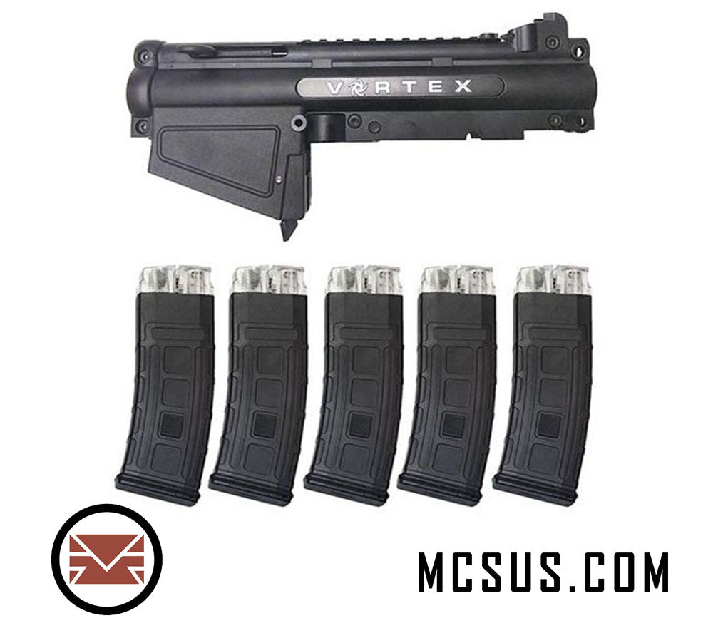 magfed gear TACAMO Vortex V2 MagFed Conversion Kit (5 Magazines) Tippmann A5 – MCS