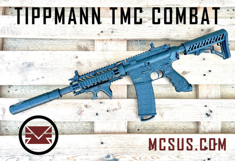 Custom Tippmann TMC Combat Paintball Gun ( With Air Tank Buttstock Kit Option ) (.68 Cal)