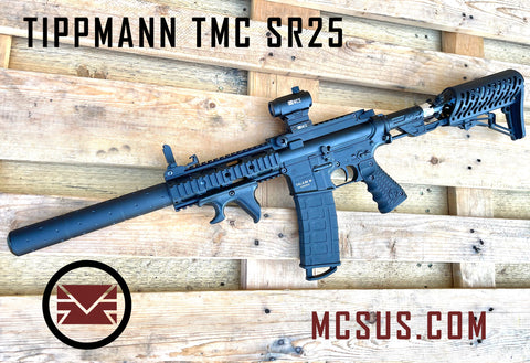 Custom Tippmann SR25 Semi Auto Sniper Paintball Gun (.68 Cal)